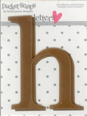 Heidi Grace - Daydreamer - Plastic Alpha Stickers h - 2/pk  (sold in 3's)
